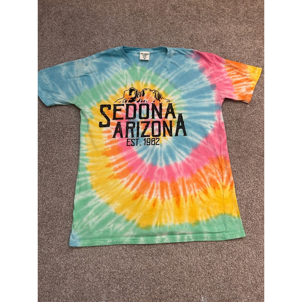 Comfy Resortwear T-Shirt Unisex Medium Multi Tie Dye Excellent Sedona Arizona